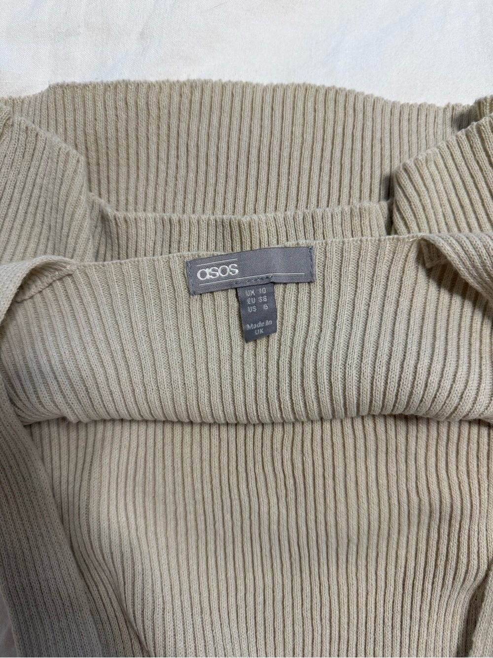 ASOS Ribbed Knit High Neck Tank Top - Picture 3 of 3